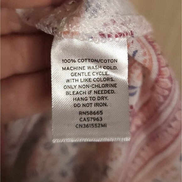 Caslon Womens Cotton Floral Lightweight Oversized Blouse Small - Picture 6 of 6